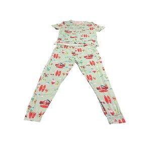 🔥 Coco Moon Surfing Island Wonderland Bamboo PJ Set Women's L EUC! 🔥